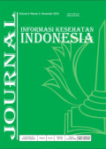 JURNAL INFORMASI KESEHATAN INDONESIA Volume 5 Nomor 2