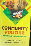 Community Policing Pada Tindak Pidana Narkotika